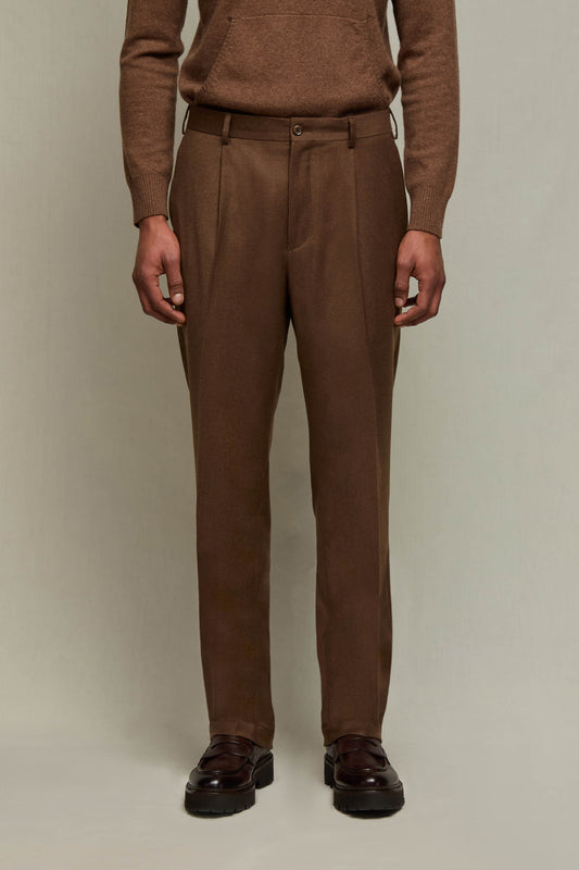 THOMAS pants in dark brown