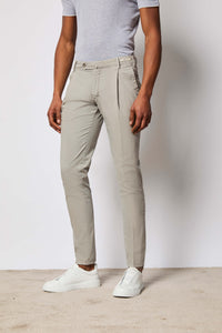 Garment-dyed muddy pants - gray light grey