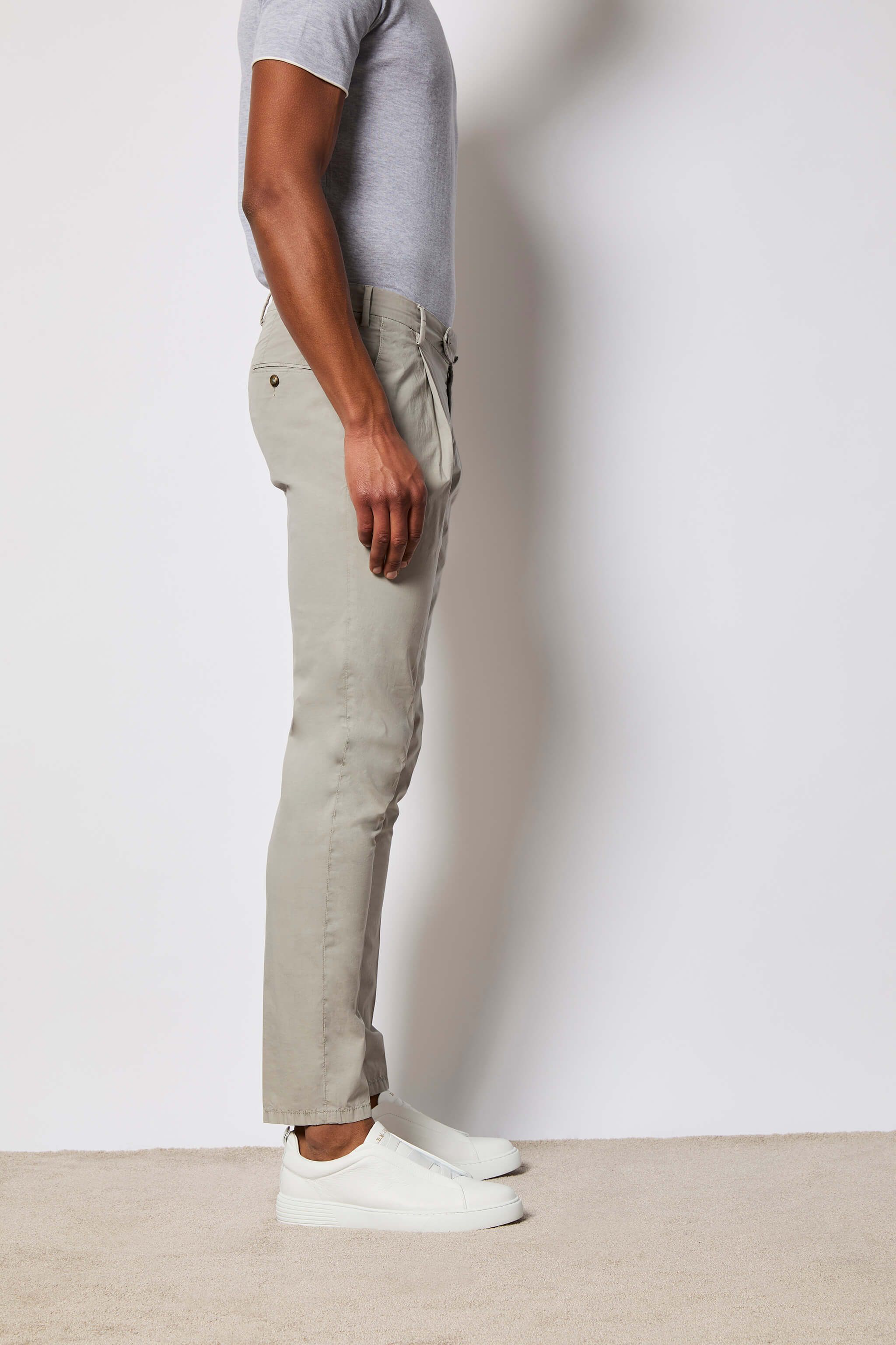 Garment-dyed MUDDY pants - gray