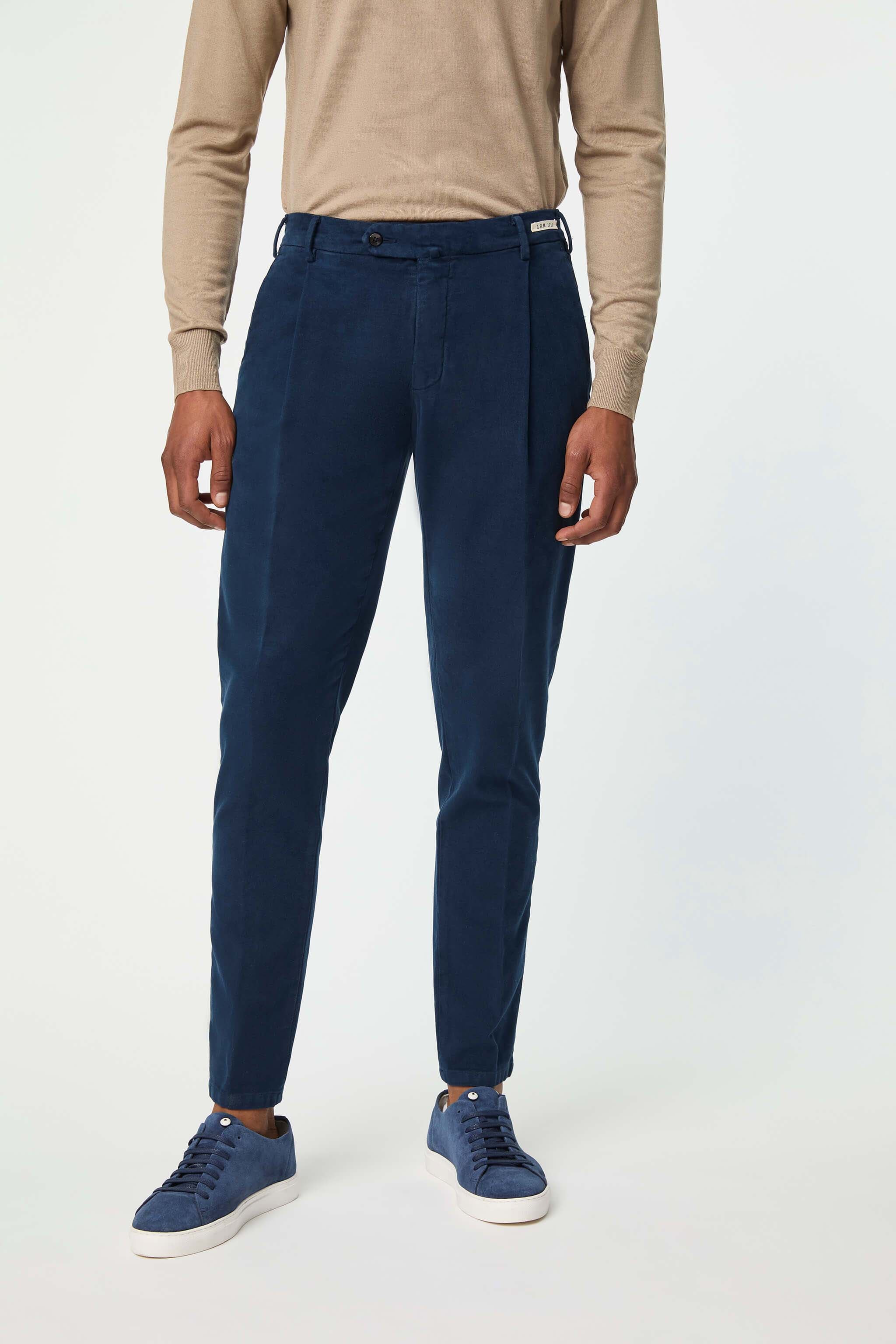 トップス HARGUEDRYCOTTONPLANESWEATFOODIE PANTS Garment-dyed MUDDY pants in blue | L.B.M. 1911