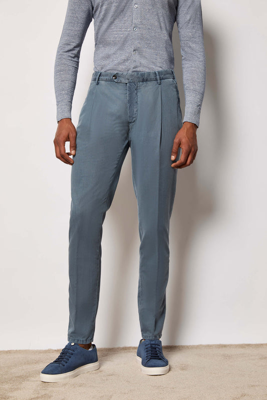 Pantalone MUDDY tinto capo azzurro