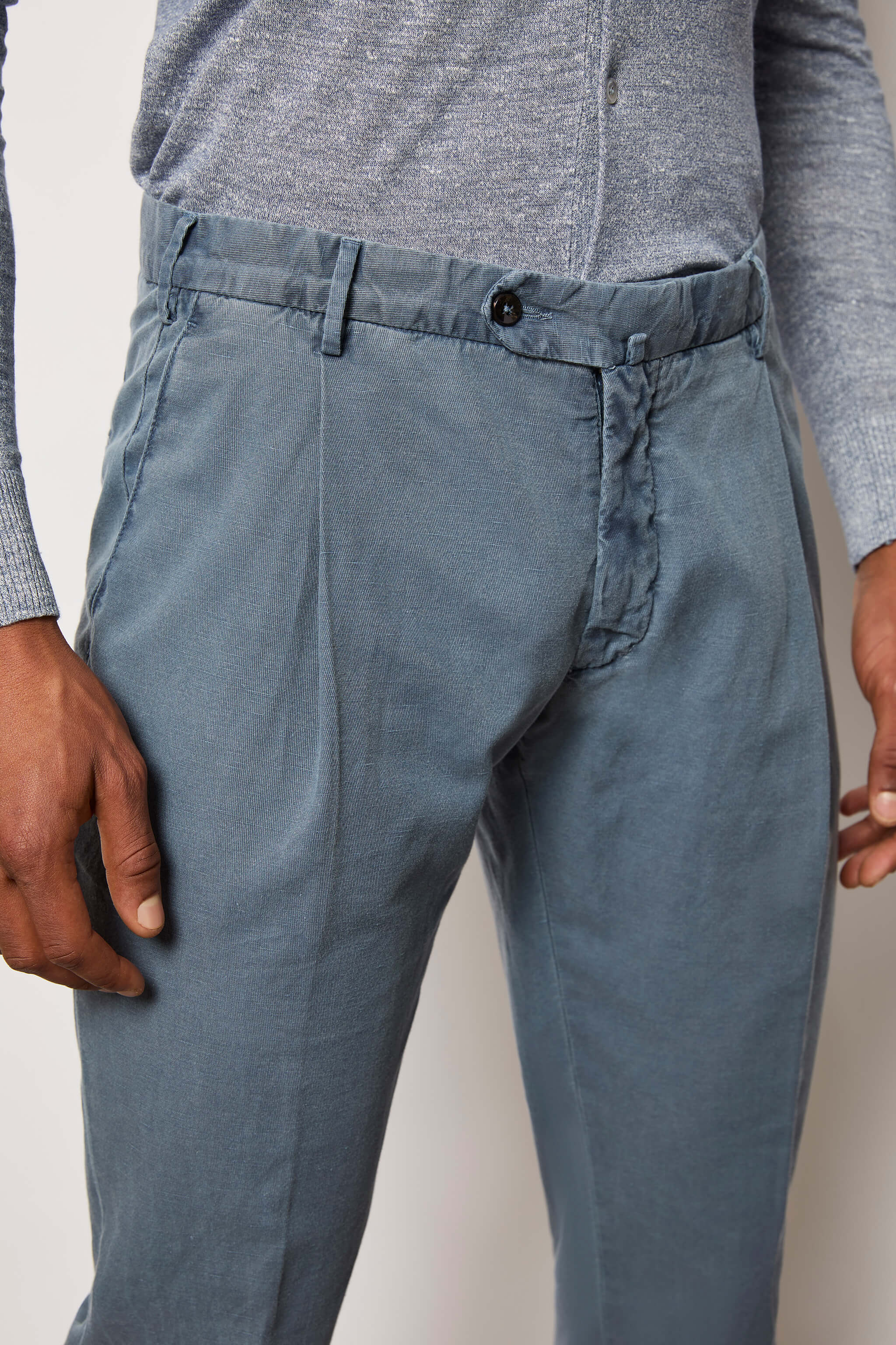 Pantalone MUDDY tinto capo azzurro