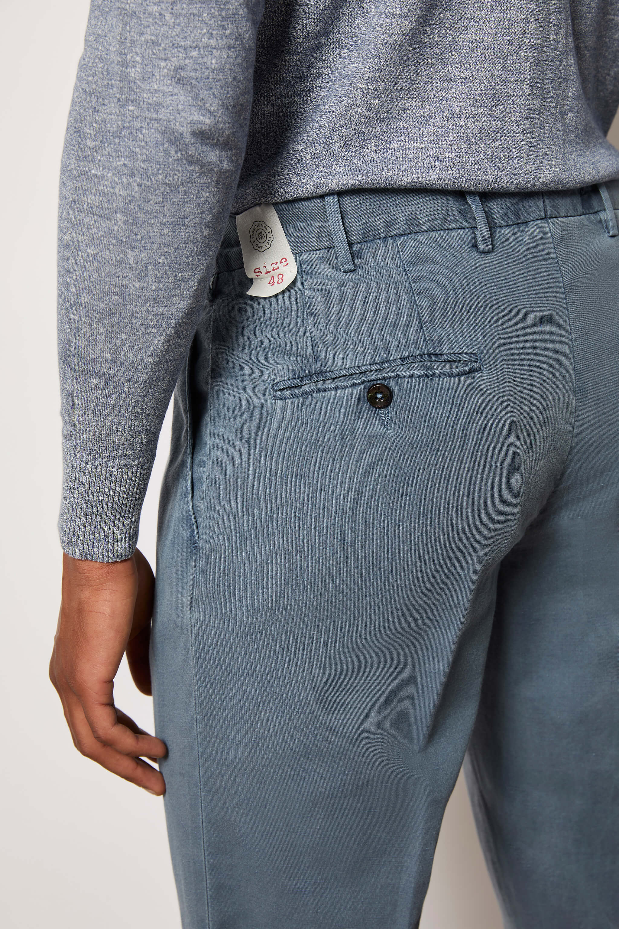 Pantalone MUDDY tinto capo azzurro