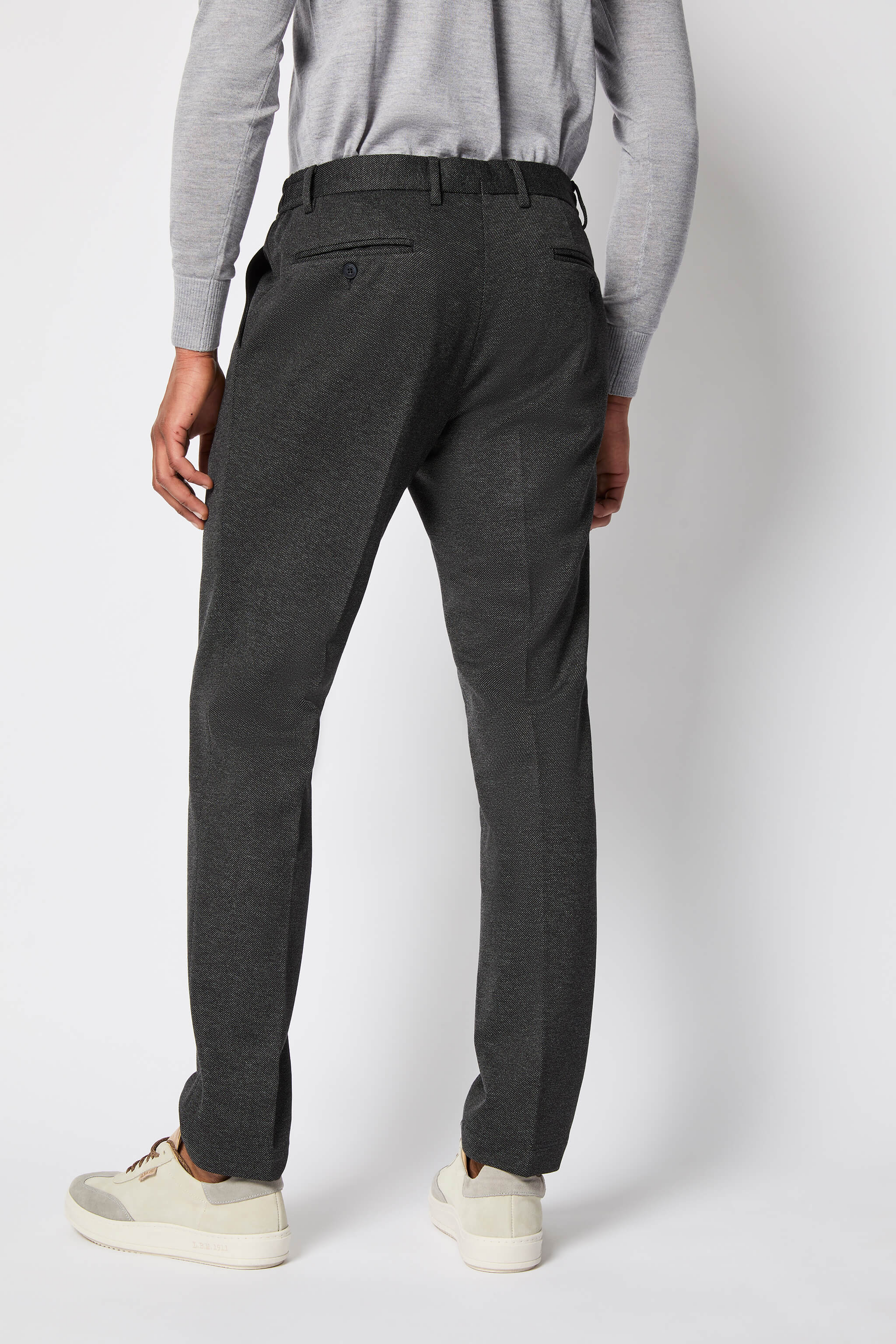 Pantalone ED tessuto tecnico grigio scuro