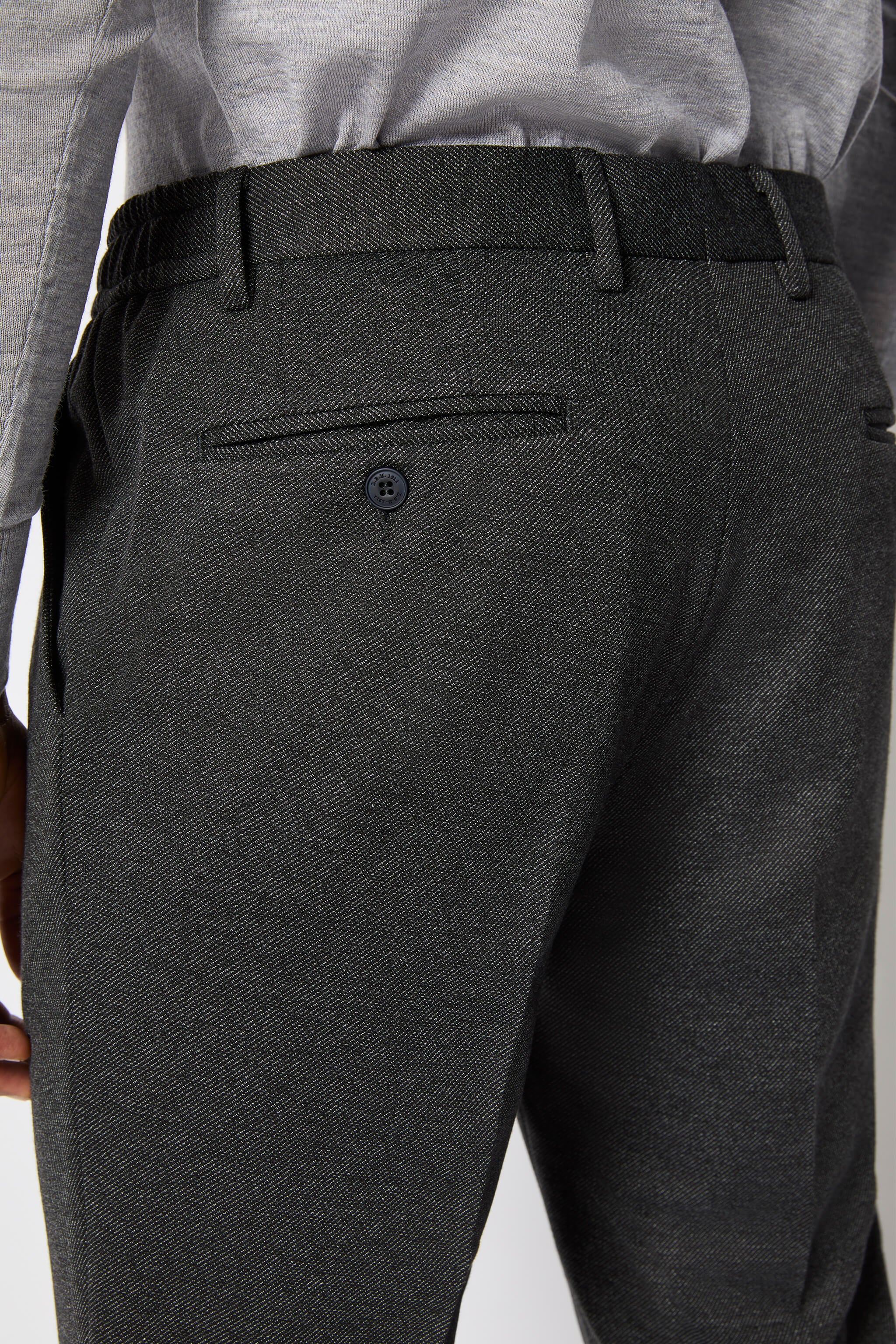 Pantalone ED tessuto tecnico grigio scuro