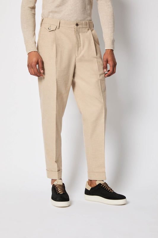 MILES pants in light hazelnut