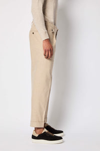 Miles pants in light hazelnut beige