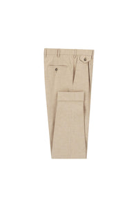 Miles pants in light hazelnut beige