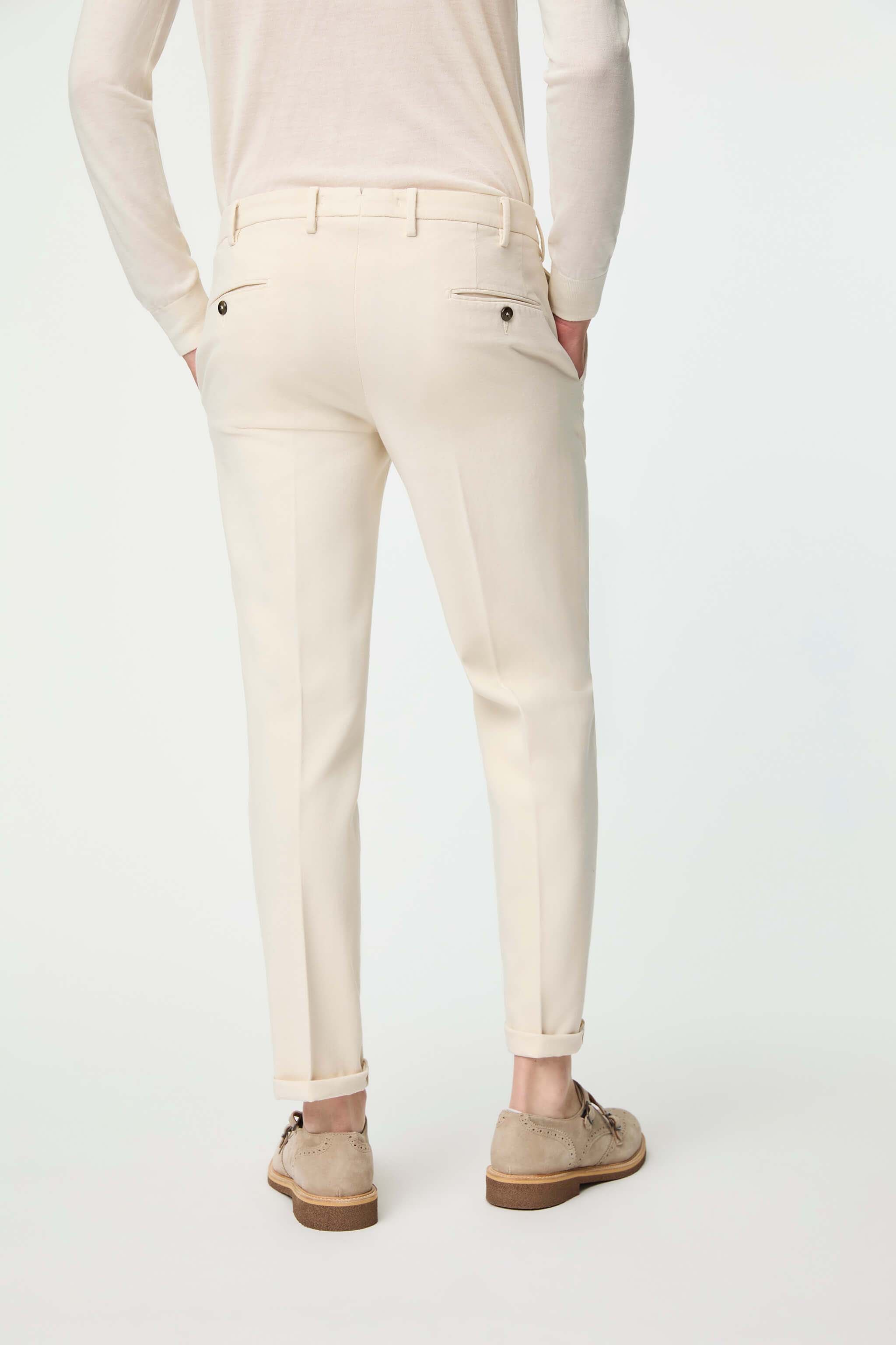 Garment-dyed ELTON pants off-white