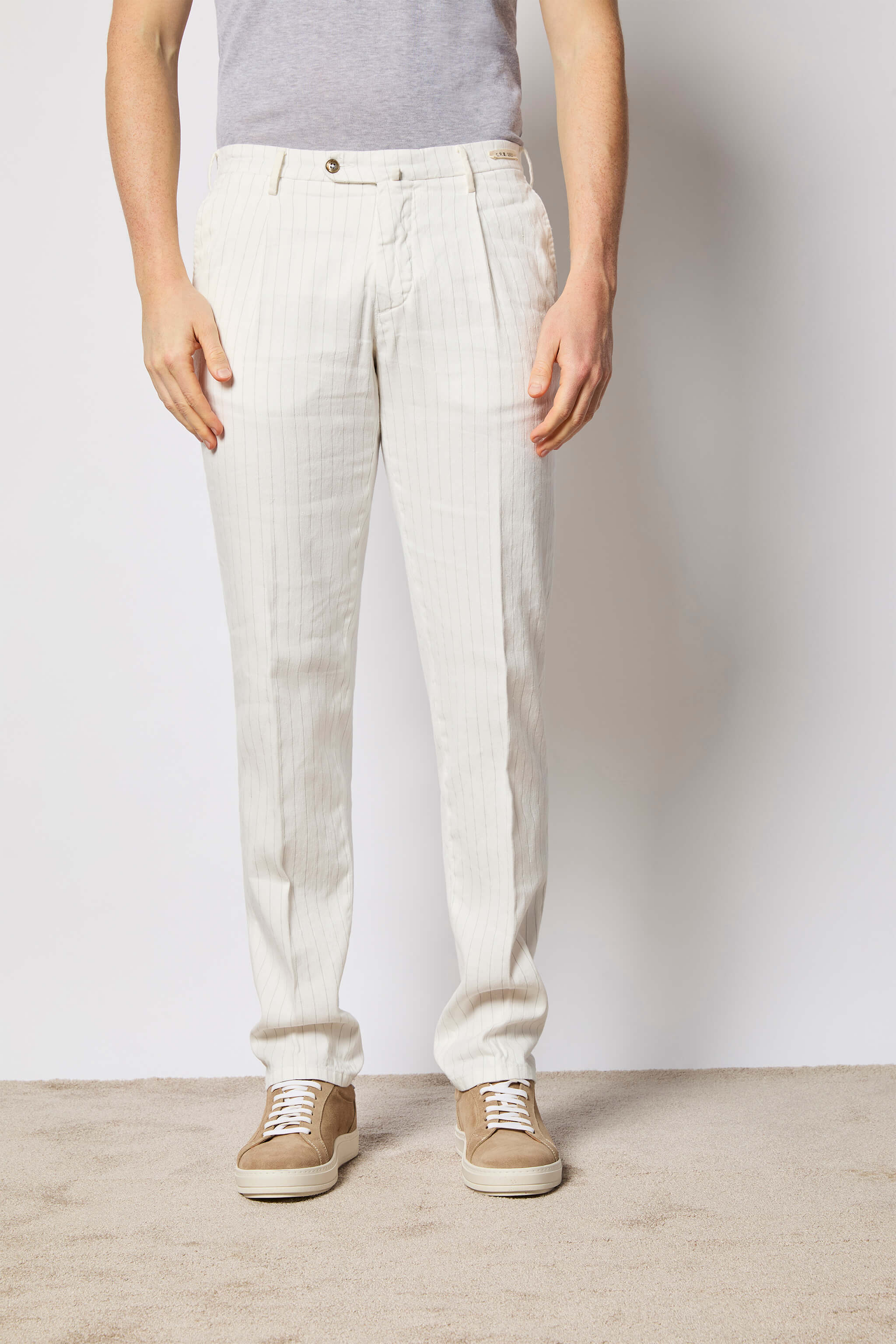Pantalone MICHAEL tinto capo bianco