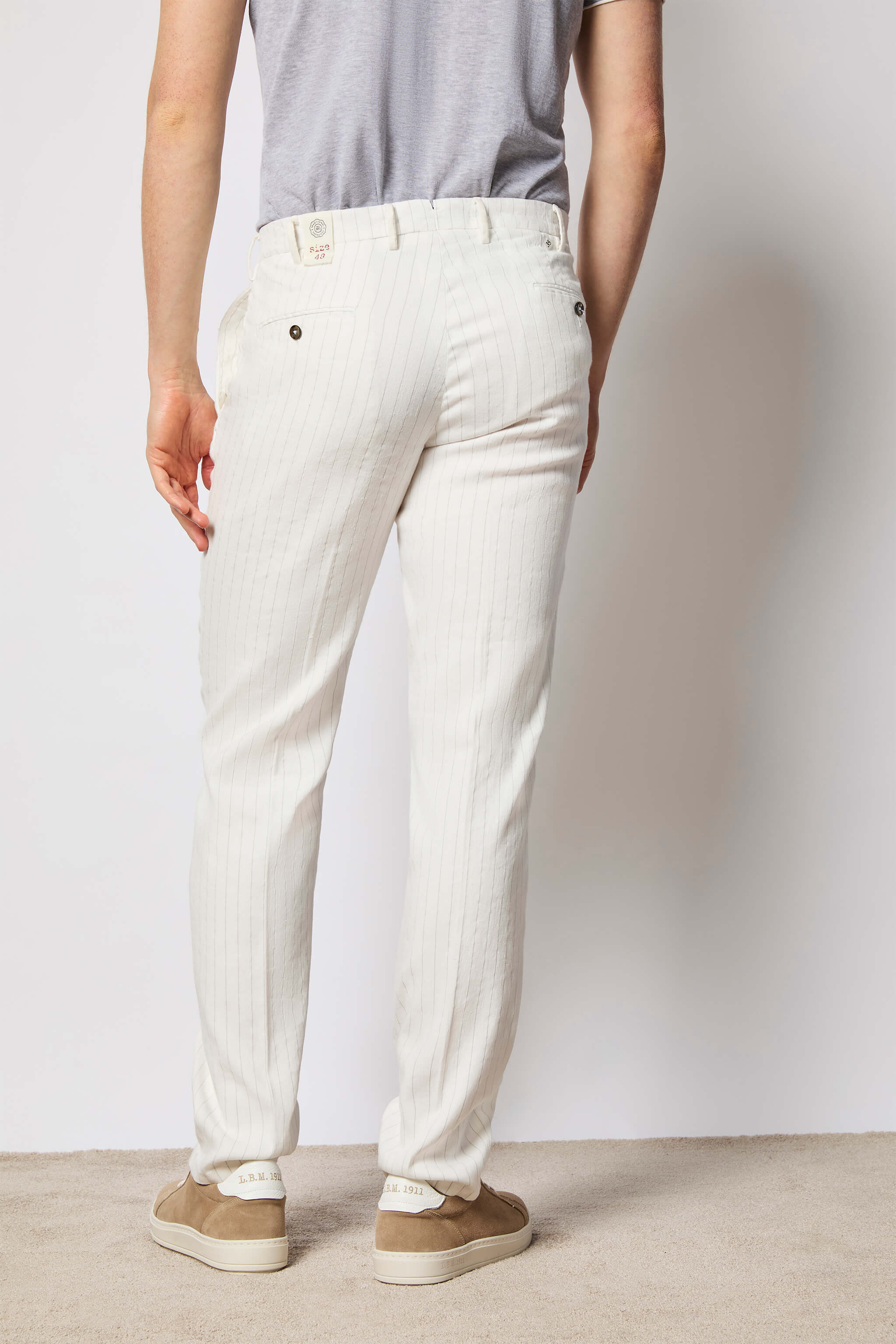 Pantalone MICHAEL tinto capo bianco