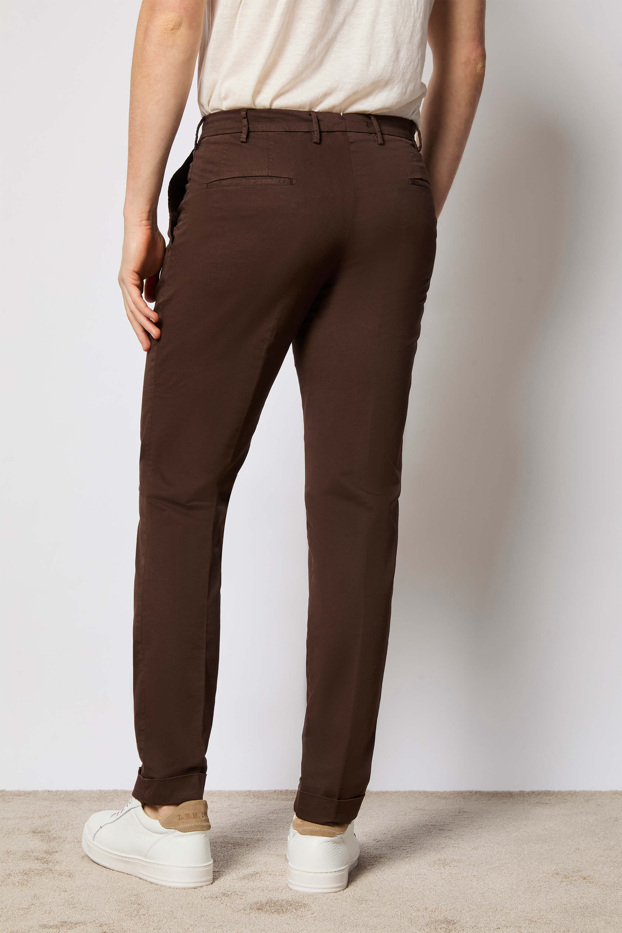 Garment-dyed PHIL pants - brown