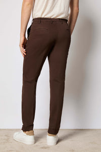 Garment-dyed phil pants - brown brown