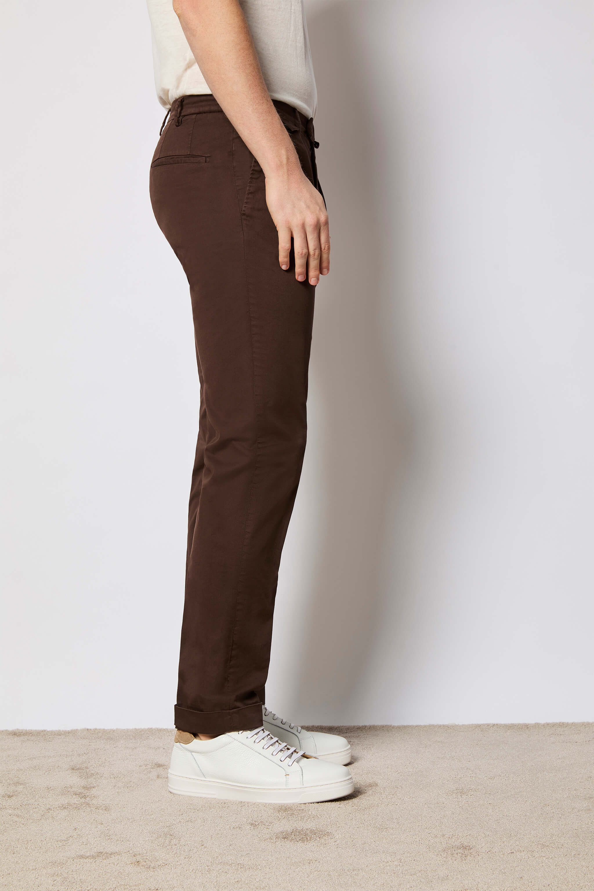 Garment-dyed PHIL pants - brown