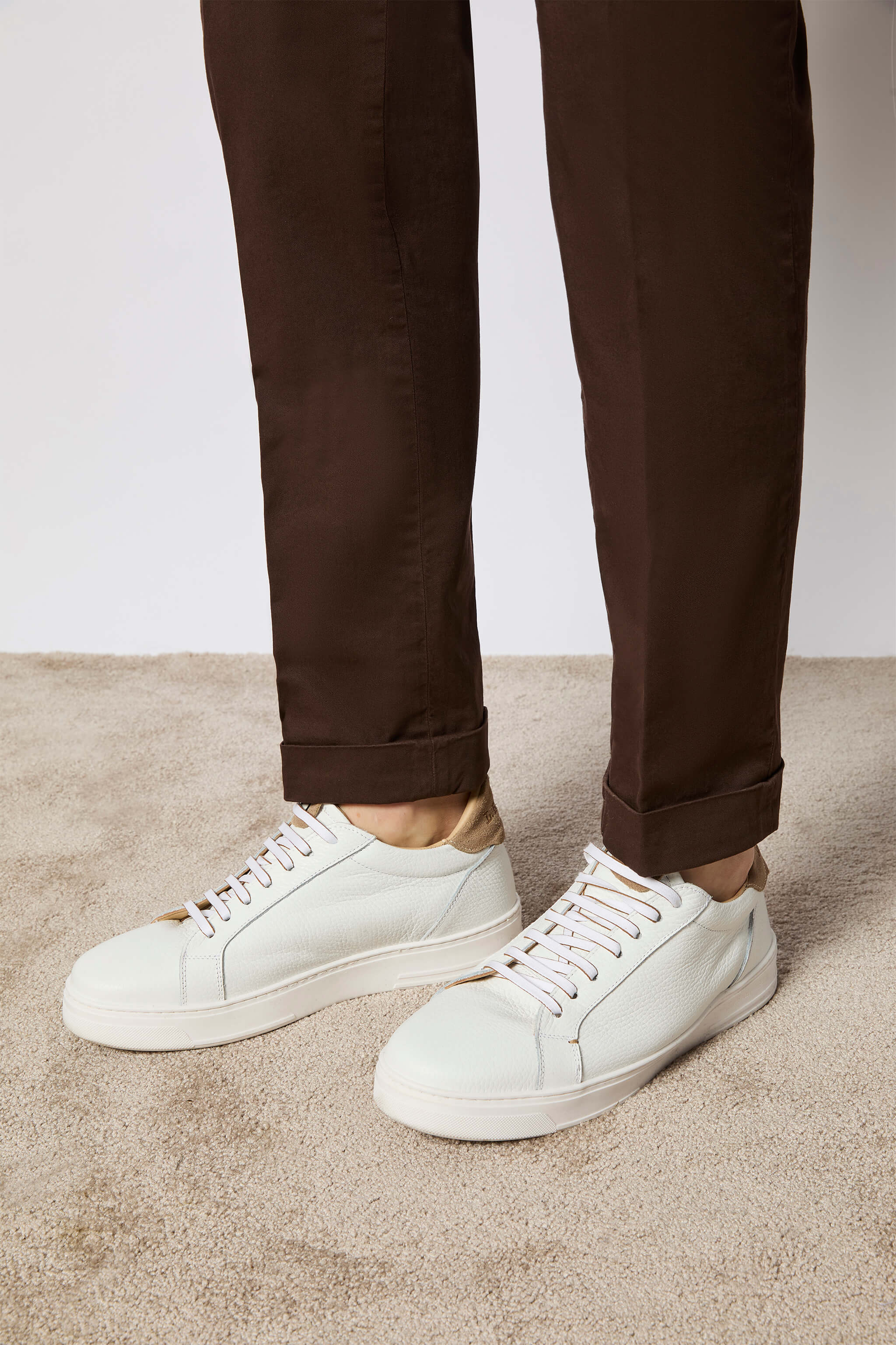 Garment-dyed PHIL pants - brown