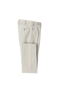 Garment-dyed freddie pants in ice gray beige