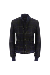 Bomber in jersey blue