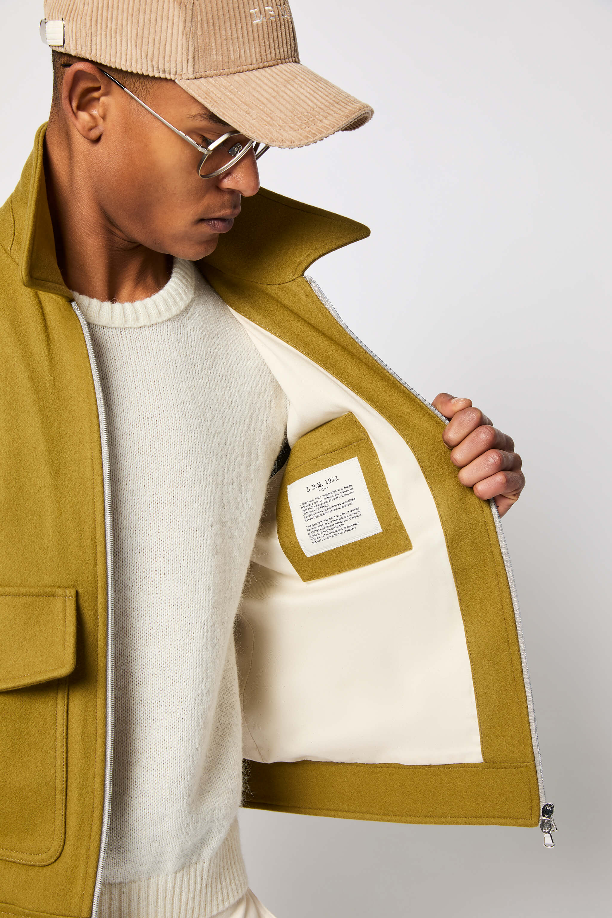 Overjacket non trattato verde acido