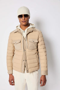 Giacca camicia imbottita beige beige