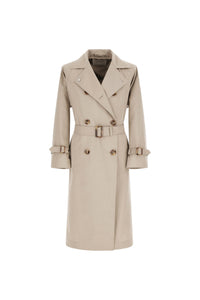 Double-breasted trench coat in sand beige | L.B.M. 1911