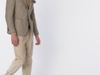 Garment-washed houndstooth JACK jacket