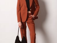 LAURA jacket untreated - burnt orange