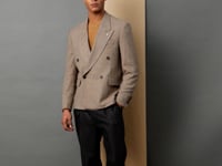 DAVID untreated jacket in camel