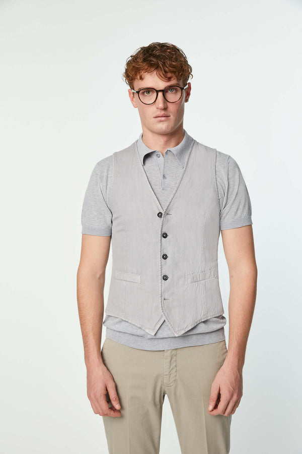 L.B.M. 1911 Gilet MIKE tinto capo grigio Gilet MIKE tinto capo grigio