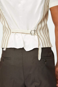 Derek vest in white white