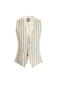 Derek vest in white white