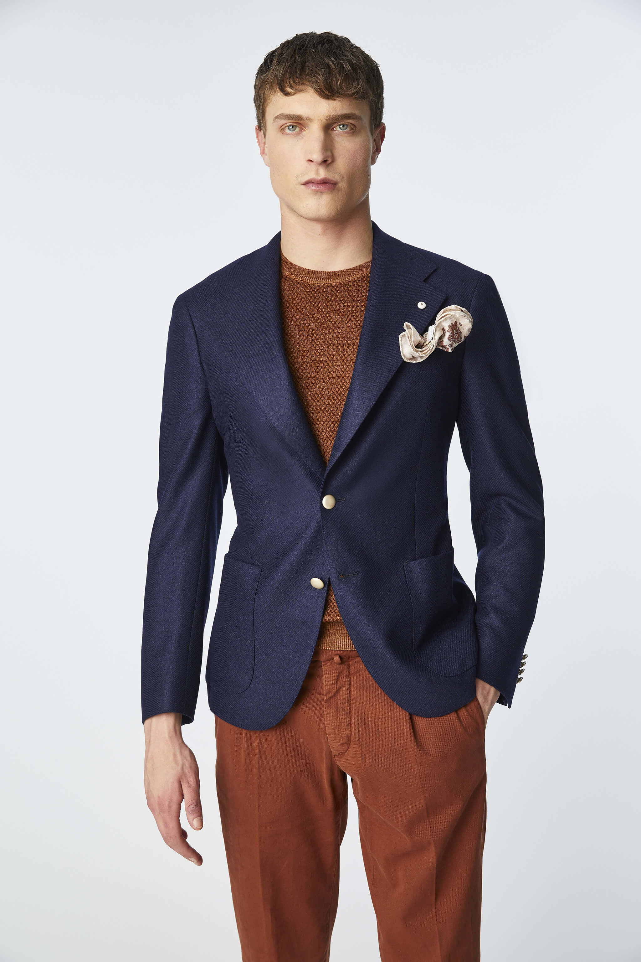 Slim fit FRANCIS jacket in blue