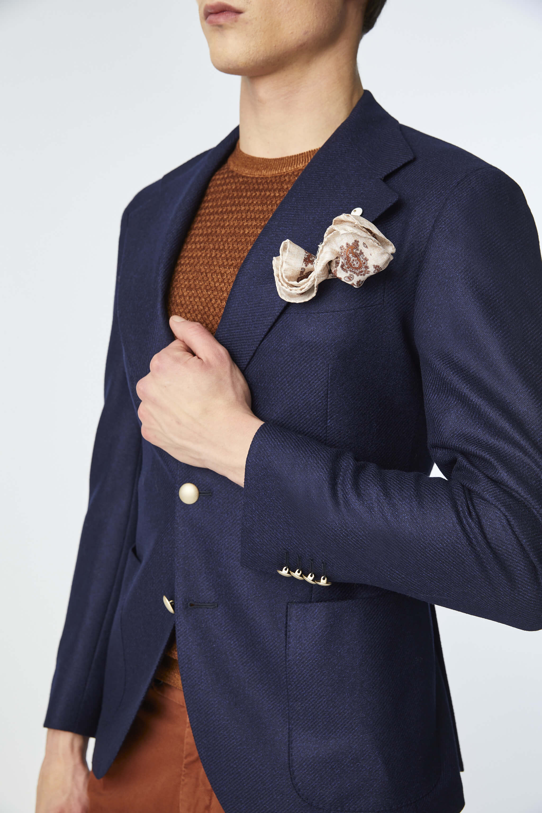 Slim fit FRANCIS jacket in blue