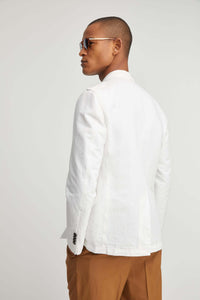 Sahara jacket garment-dyed white