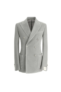Garment-dyed tom jacket in gray light grey