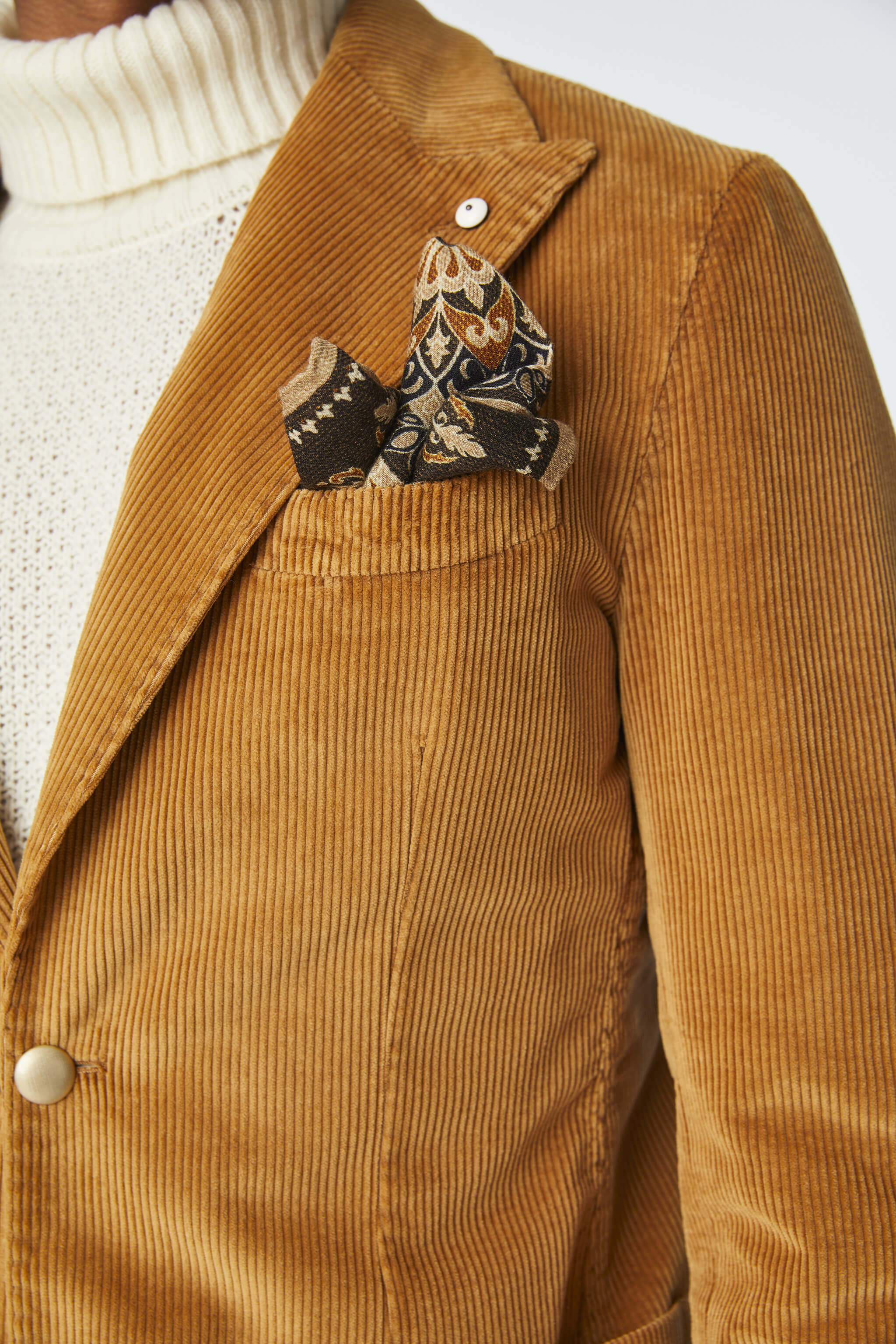 Garment-dyed STEVE jacket in ochre