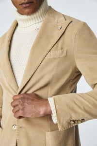 Garment-dyed steve jacket in gray earth
