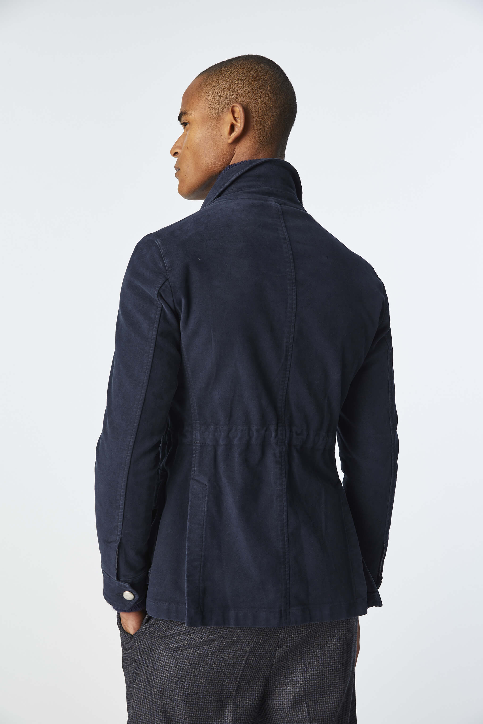 Garment-dyed SAHARA jacket in blue