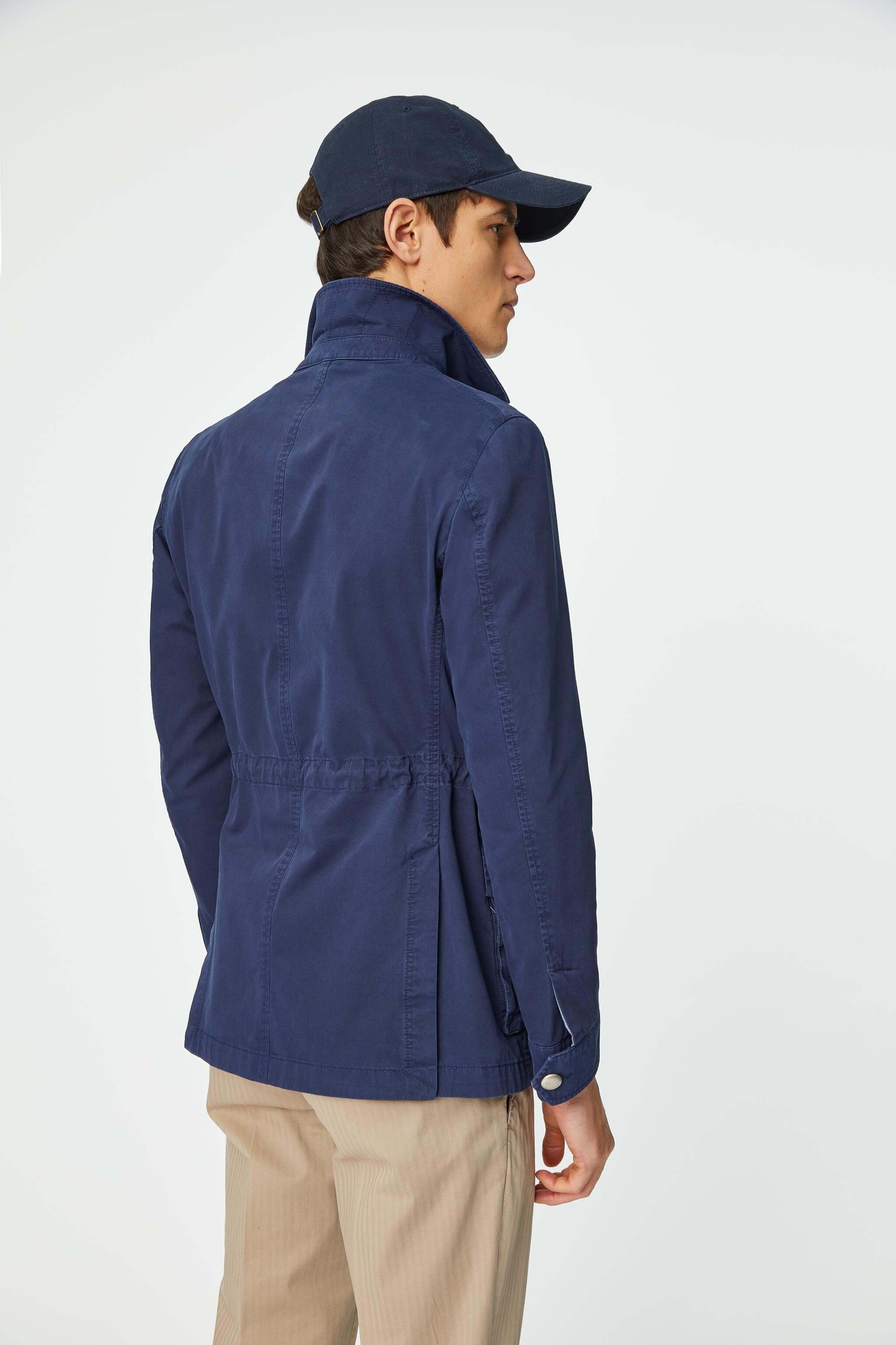 Garment-dyed SAHARA jacket in blue 