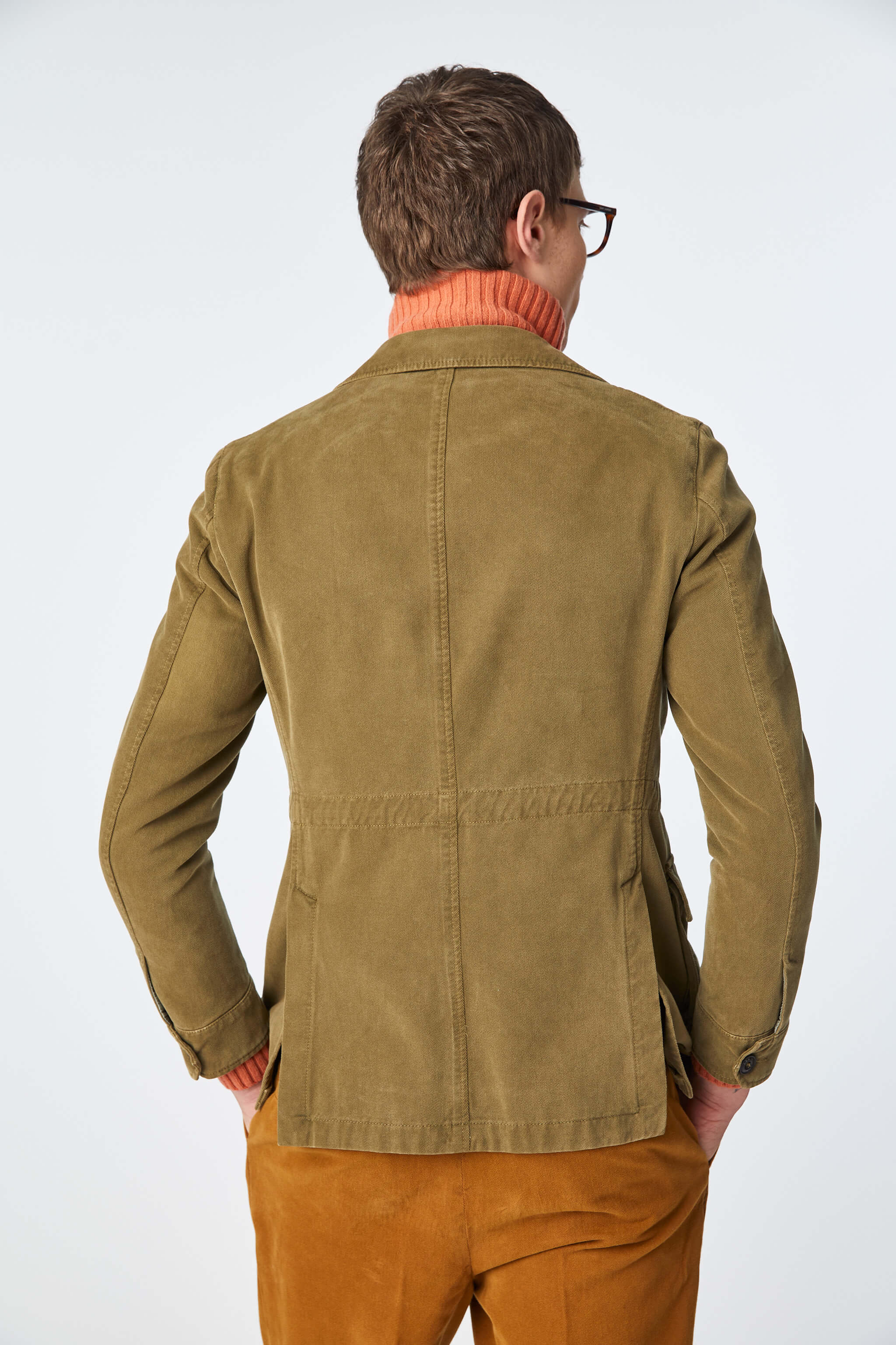 Garment-dyed SAHARA jacket in green