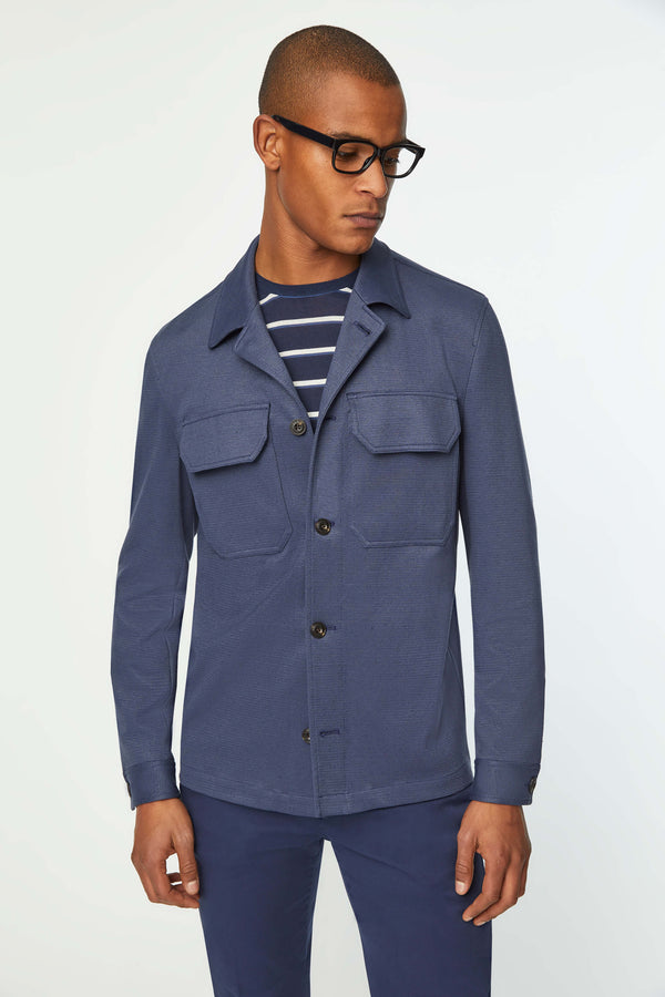 L.B.M. 1911 Overshirt in Jersey blu Overshirt in Jersey blu