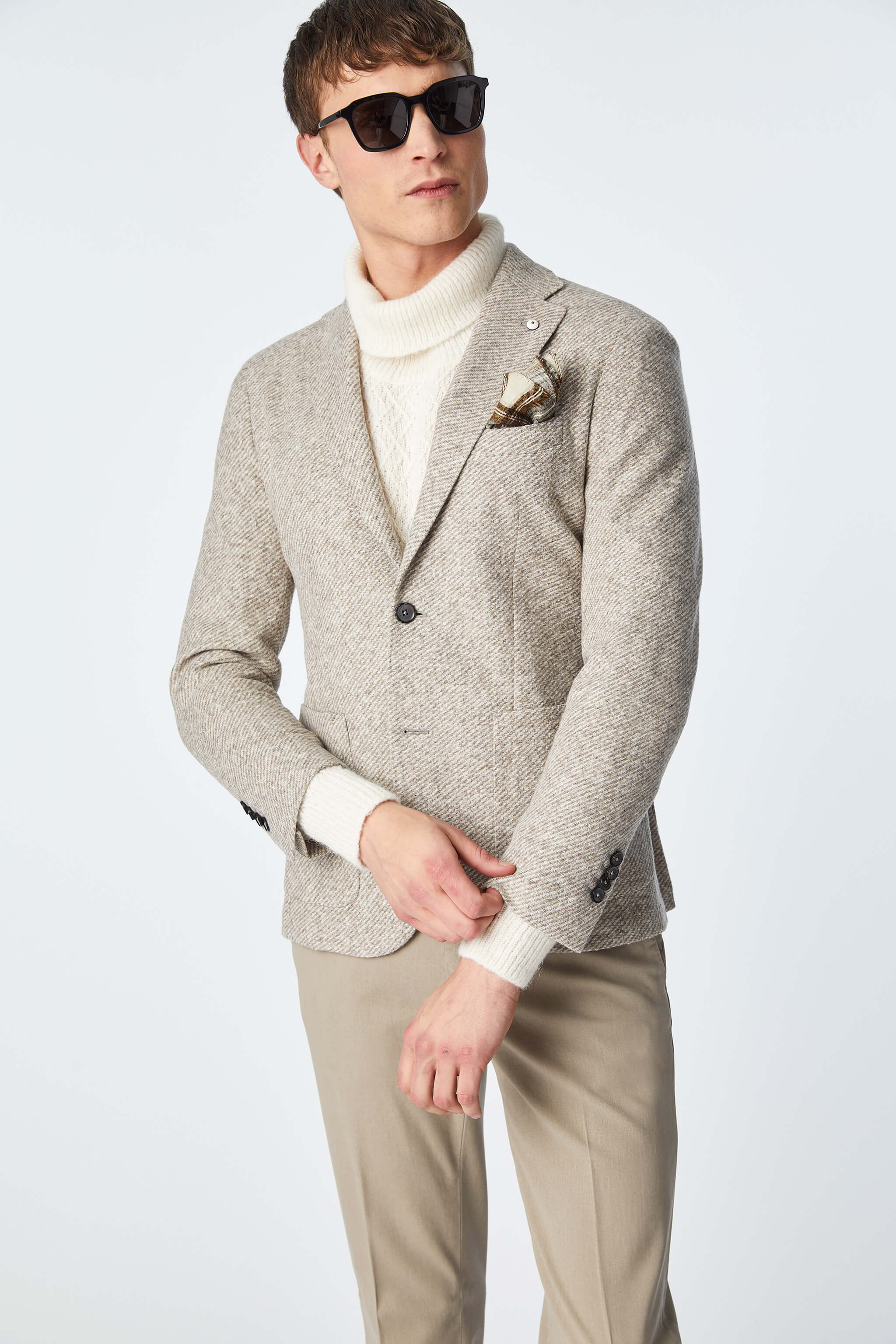 JACK jacket in beige jersey