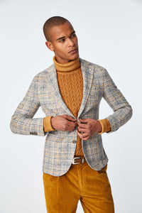 Jack jacket in gray jersey light grey