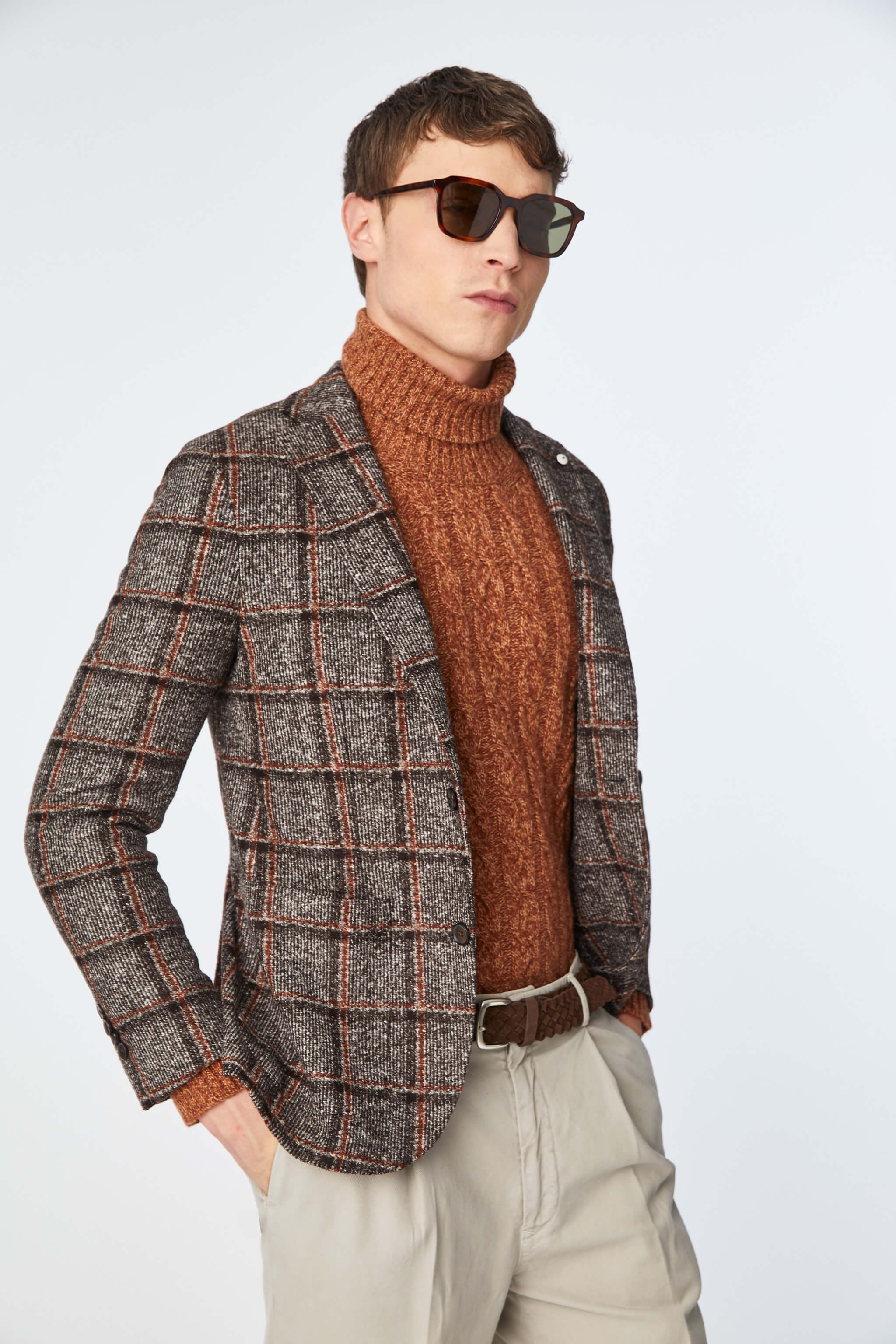 JACK jacket in brown jersey