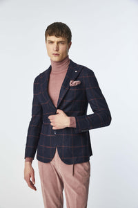 Steve jacket in blue jersey blue