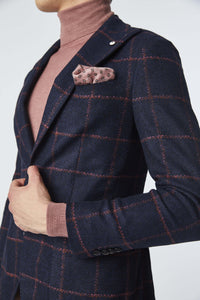 Steve jacket in blue jersey blue
