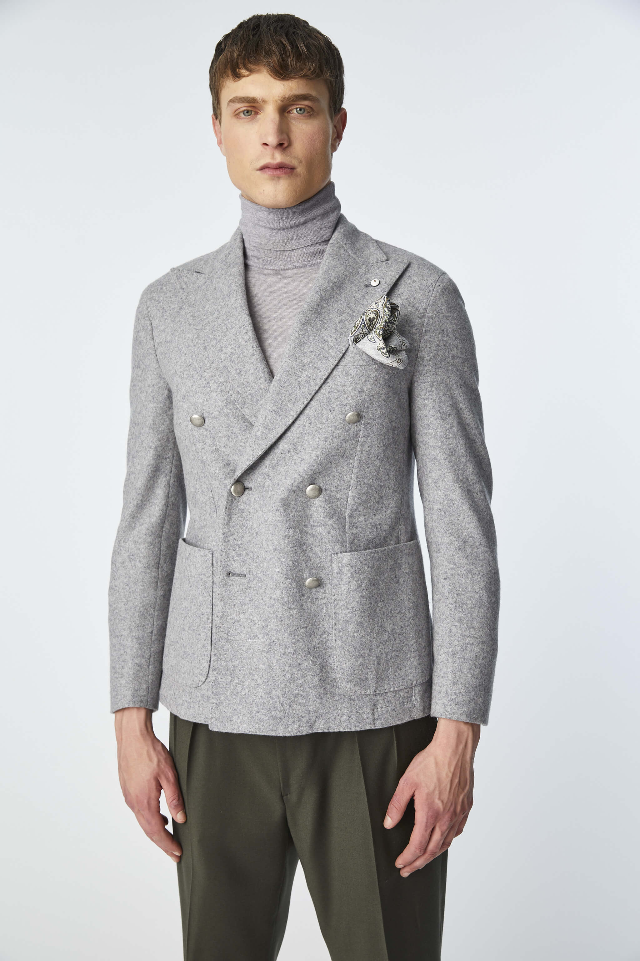 Double-breasted TOM jacket in gray