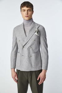 Double-breasted tom jacket in gray light grey