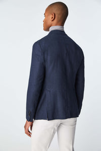 Garment-dyed jack jacket in blue blue