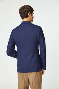 Garment-dyed jack jacket blue
