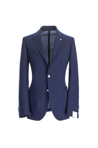 Garment-dyed jack jacket blue